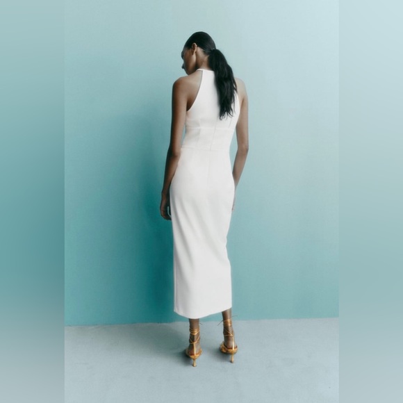 ZARA Halter dress with Front Opening - Picture 6 of 10